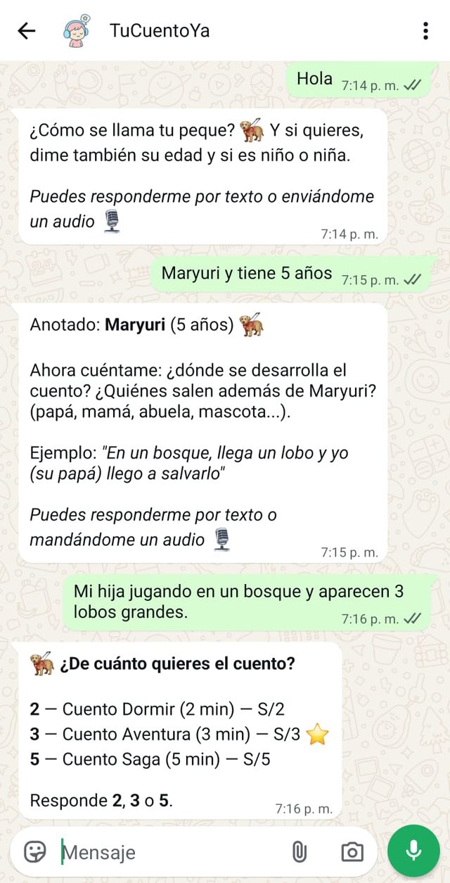 TuCuentoYa — cuentos con IA