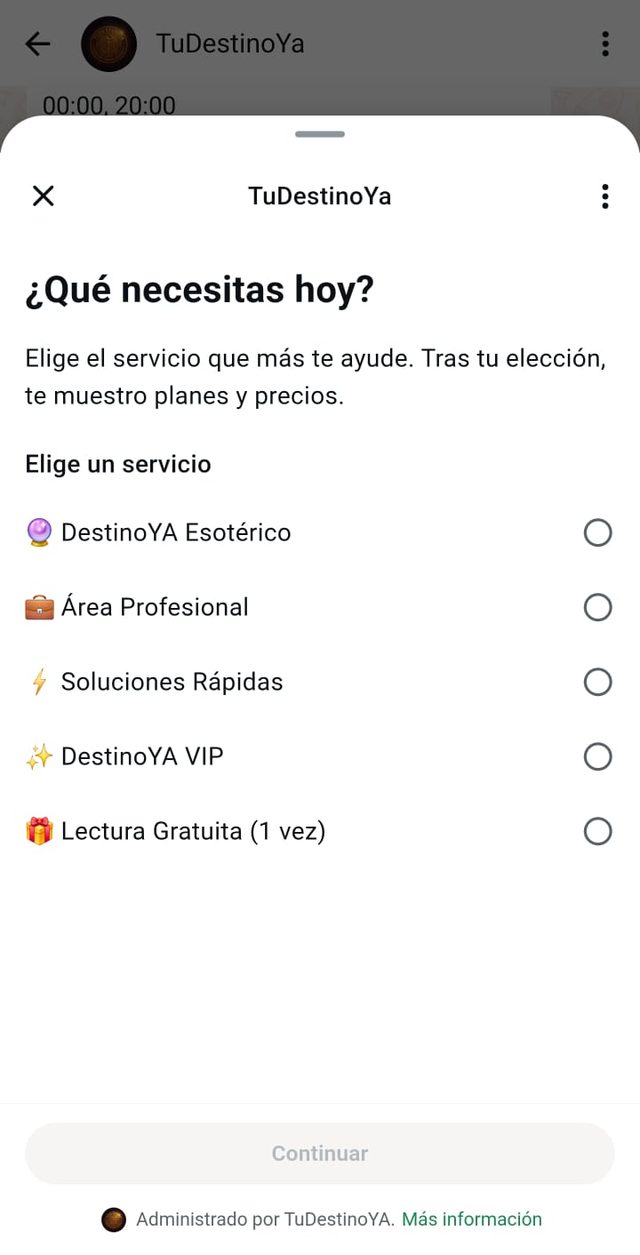 TuDestinoYa — bot de WhatsApp